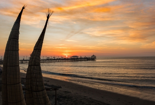 Caballo de Totora Huanchaco Pérou