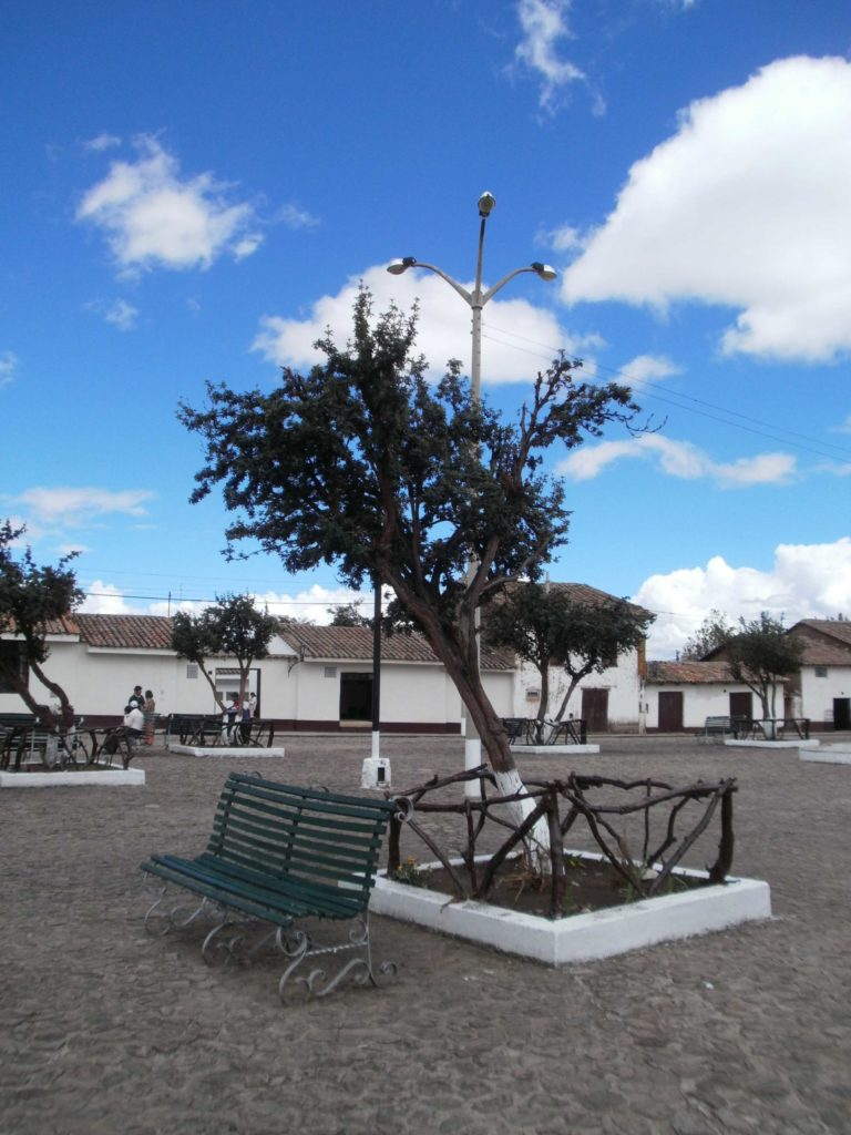 Petite place de village au Pérou